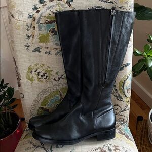 Ecco Tall black Leather boots